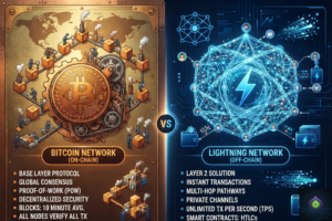 Difference Between the Bitcoin Network and Lightning Network